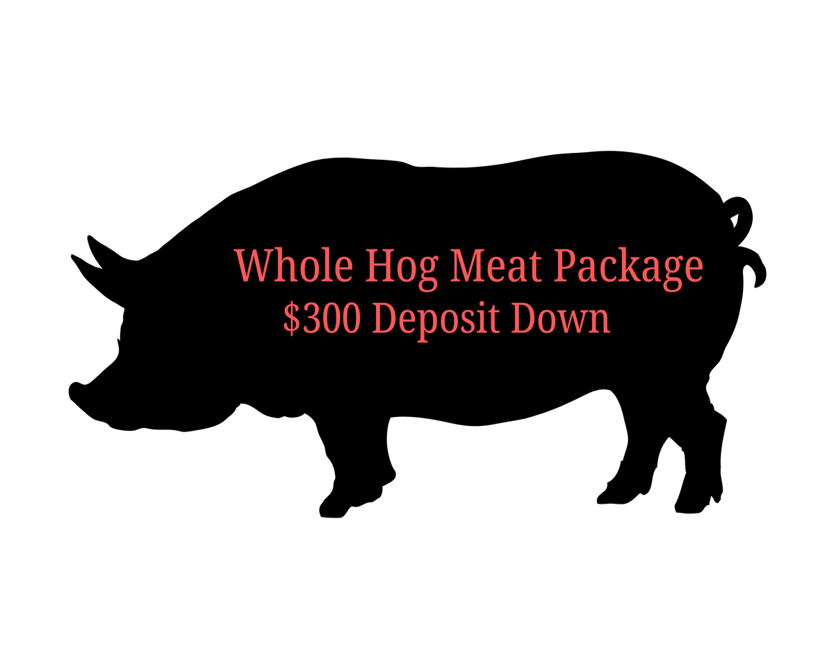 Whole Hog- Pork Package